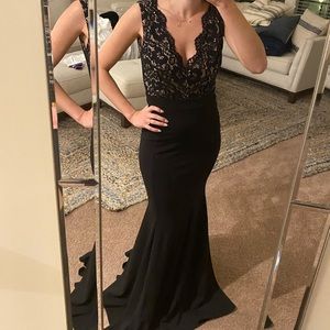 NWT Black Gown